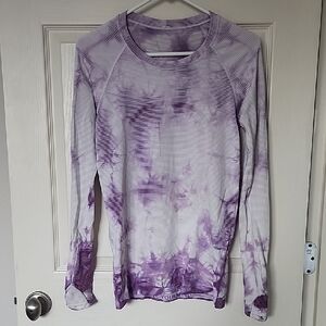 Lululemon Athletica Lavender Tie-Dye Long Sleeve Tee